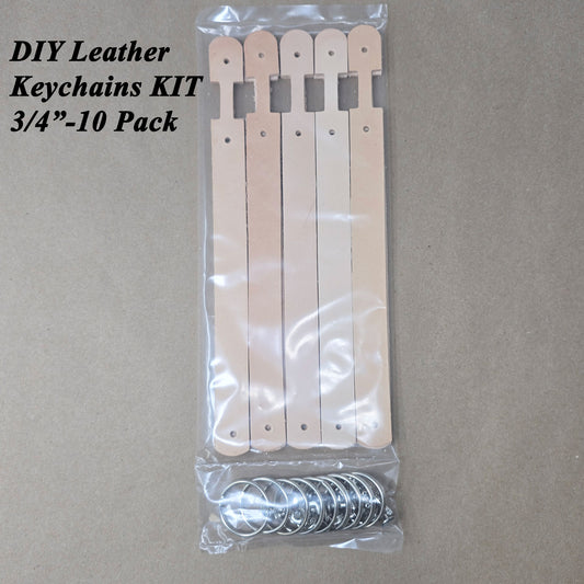 DIY Blank Leather Keychains 3/4" – Vegetable-Tanned & Customizable