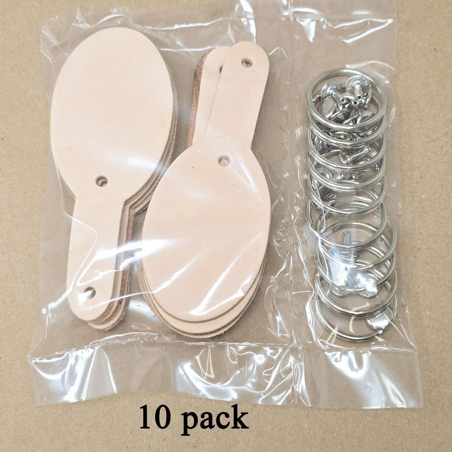 DIY Leather Keychains Kit–Blank Vegetable-Tanned