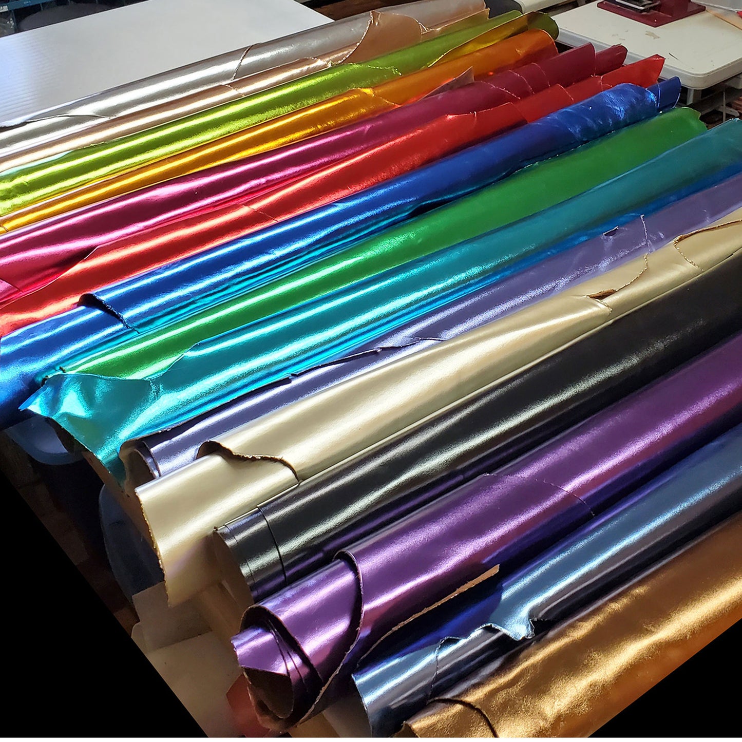 Metallic Cowhide Leather Colors