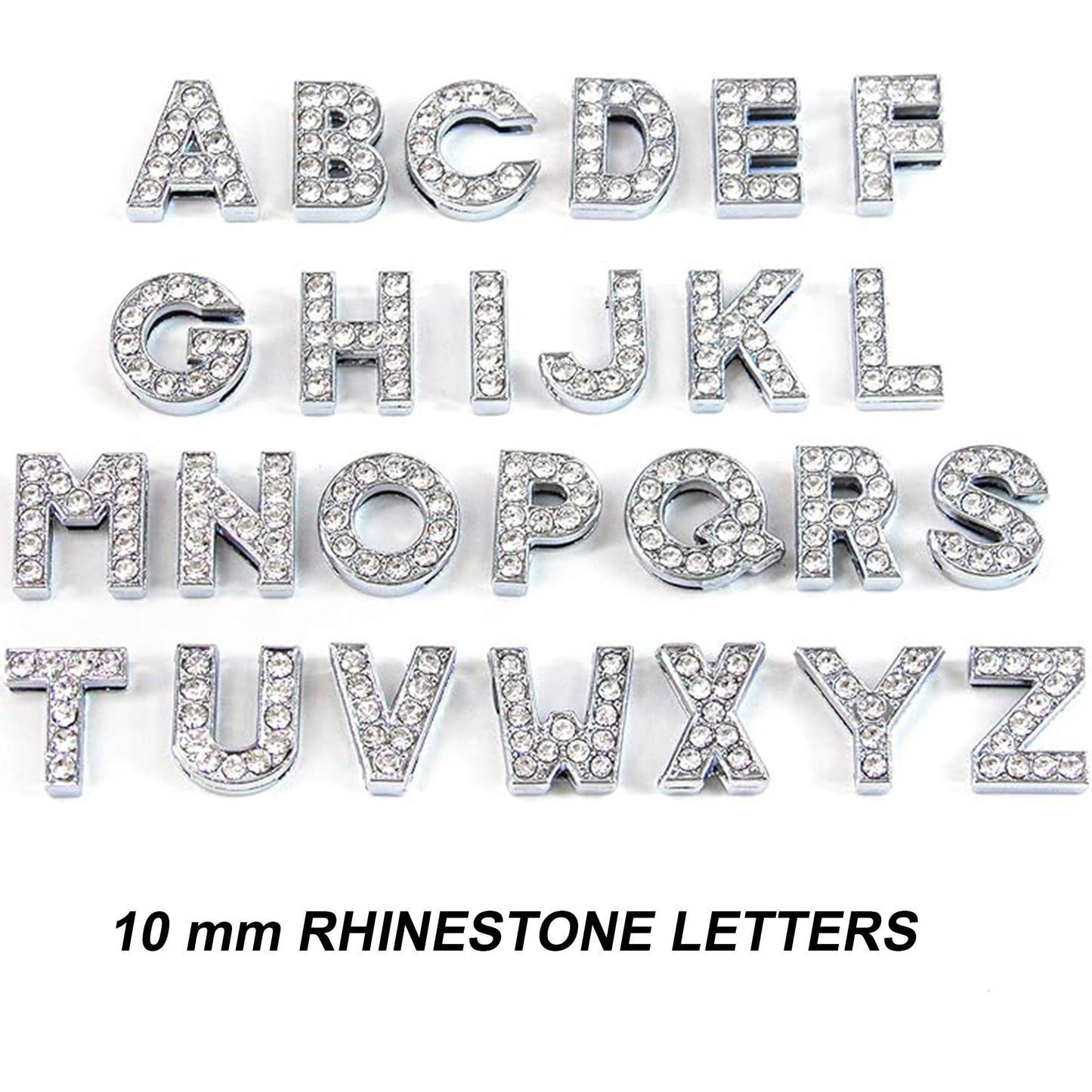 10 mm clear rhinestones letters English alphabet used for dog collars