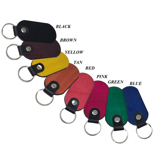 Vegetable-Tanned Leather Keychains-Stamping, Tooling, Engraving Ready