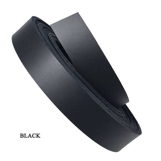 Full grain leather strips latigo 3/4"-black
