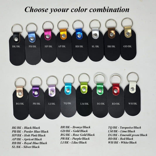 Premium Full Grain Leather Keychain Blanks for Personalization-10 Pack