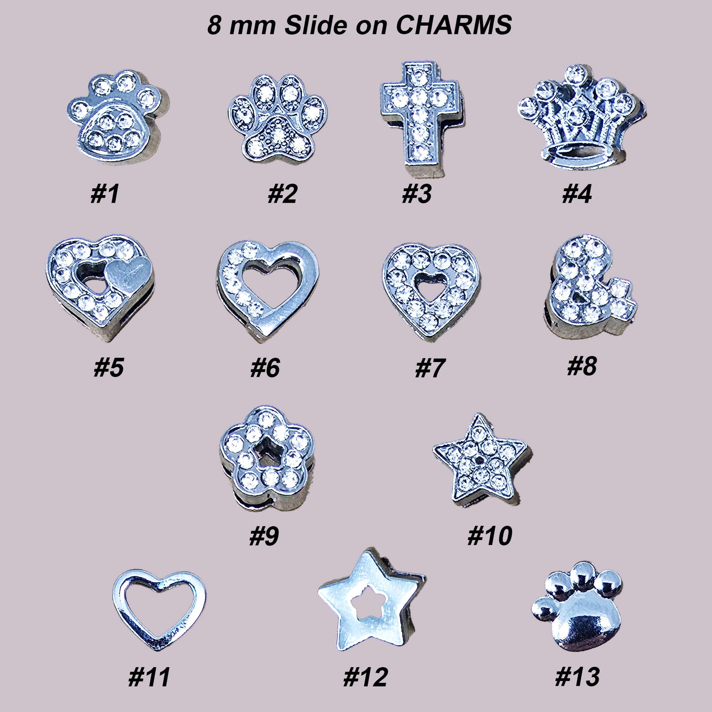 all charms for small to medium dog collars