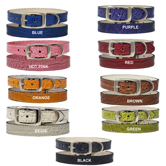 Handcrafted Small Leather Dog Collar – A beautifully handcrafted leather dog collar in a small size, designed for durability and comfort.