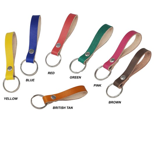 Leather keychain colors