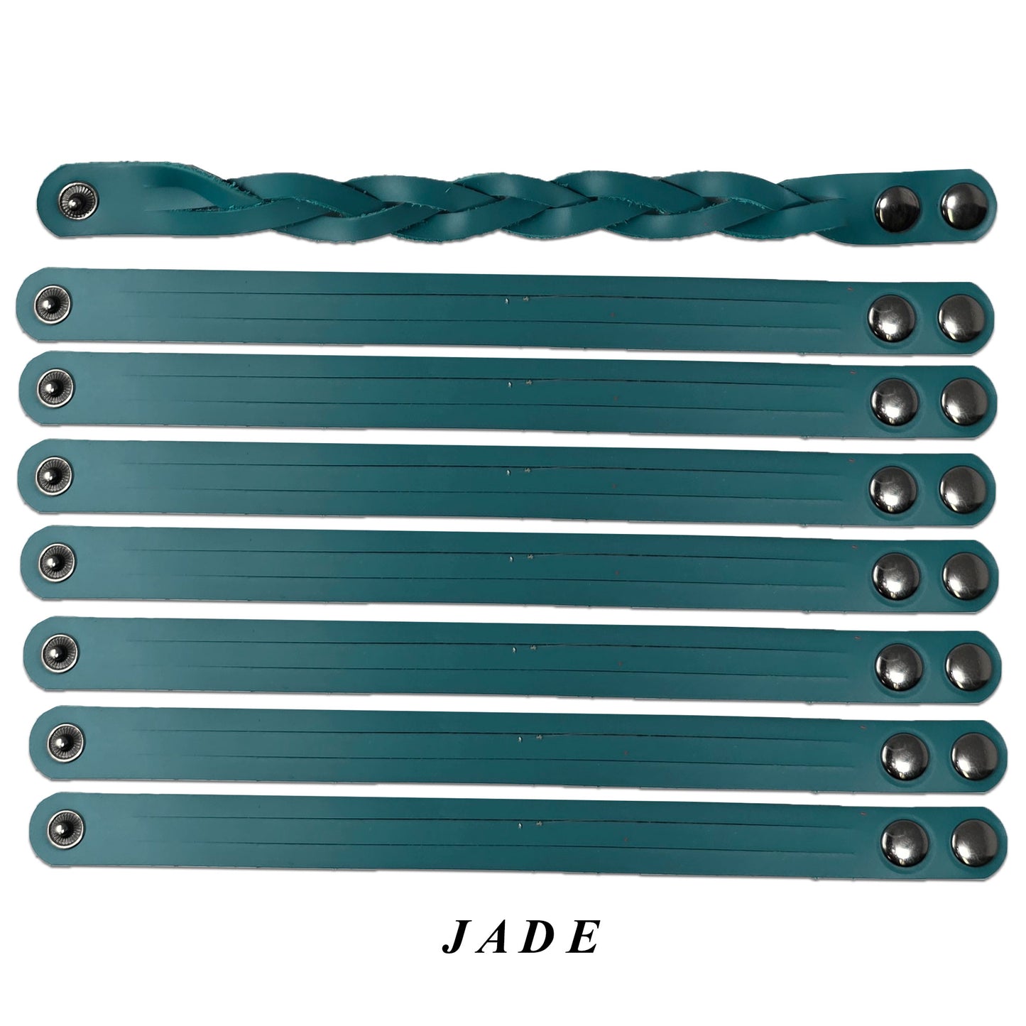 DIY Leather Bracelet Kit – 8 Pack Adjustable Mystery Braid Leather Wristband