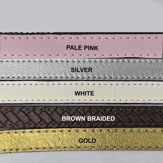 available leather colors for small dog collars