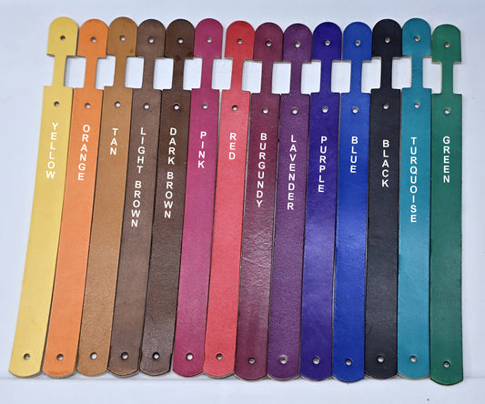 10 Pack DIY Leather Keychain Kit with Hardware – Vegetable Tanned