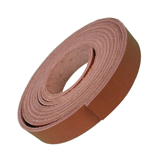 Honey Waxy Latigo Leather Strips 6-7 oz. - up to 96" Long.