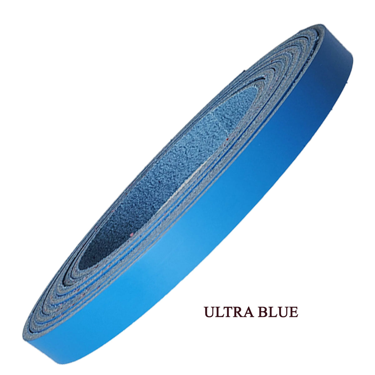 Leather strips 1/2"-ultra blue