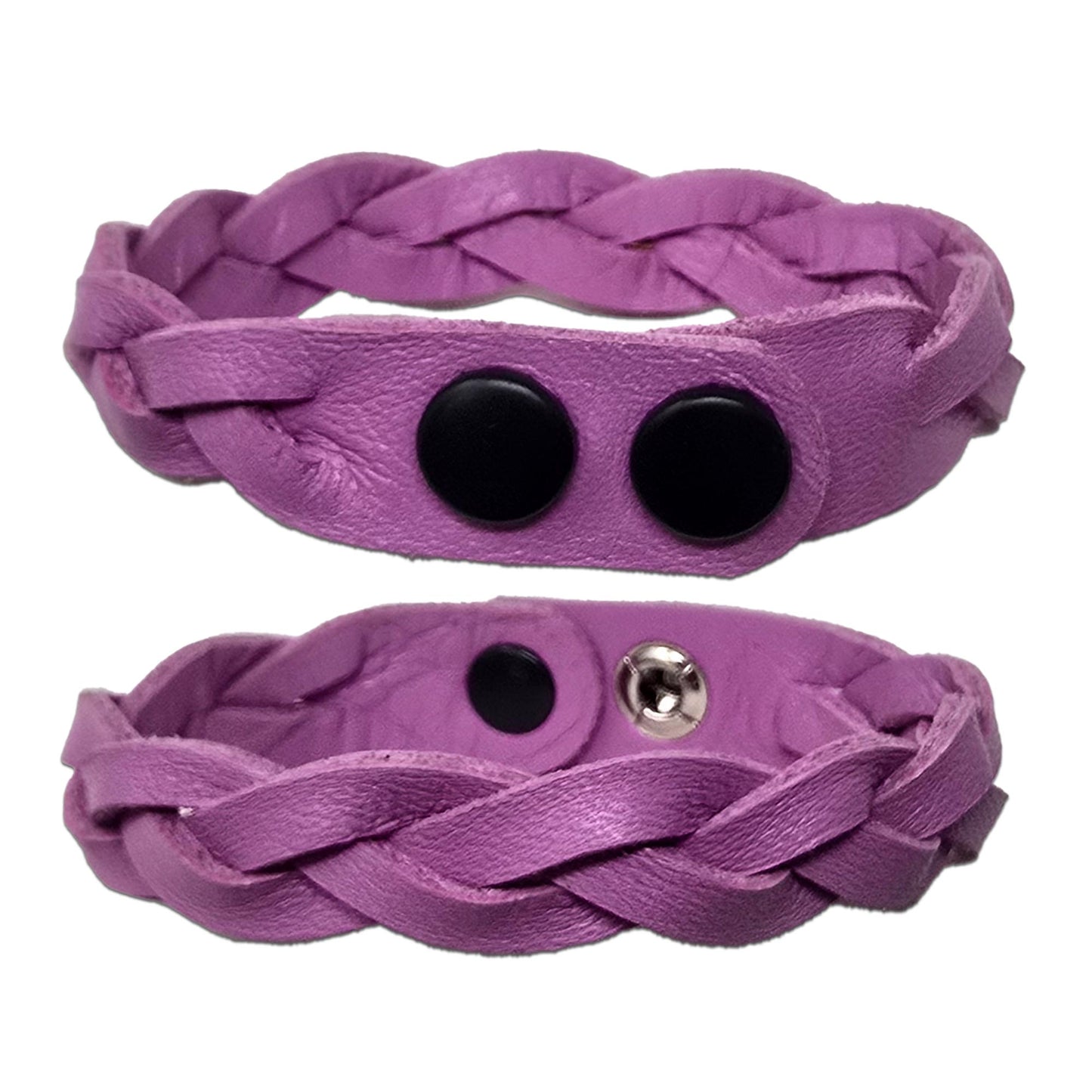 Mystery Braid Leather Wristband – Handmade Braided Leather Accessory