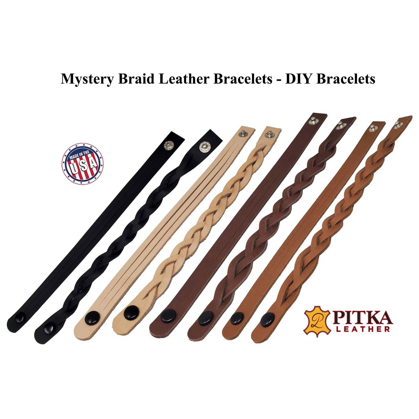 Mystery Braid Bracelets DIY Kit -8 Pack - Choose your Colors
