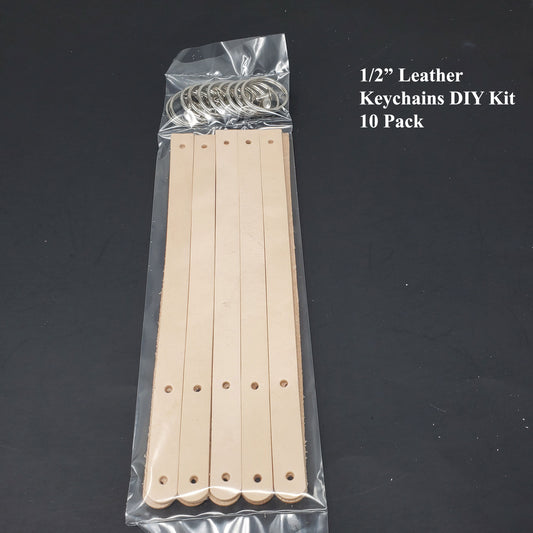 Leather keychains blanks 10 pack shipping ready