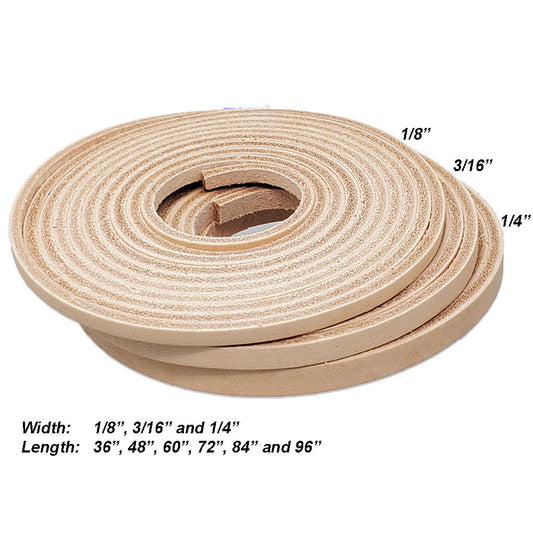 Natural vegetable tanned leather laces, eco-friendly and durable, perfect for crafting, footwear, and accessories.