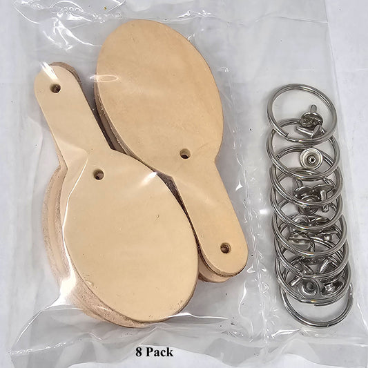 DIY Leather Keychains Kit–Blank Vegetable-Tanned
