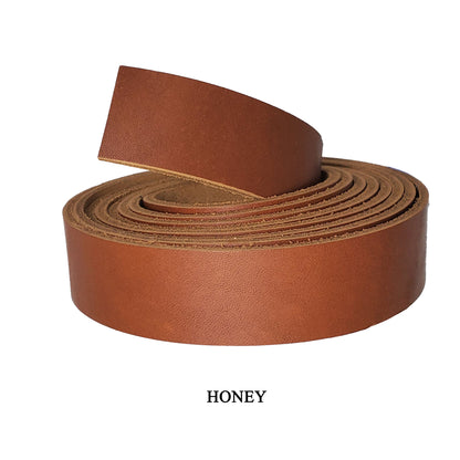Full Grain Leather Strips Designer Latigo 1" -Premium Quality.