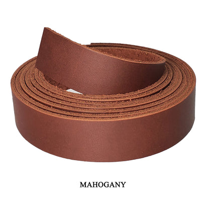 Full Grain Leather Strips Designer Latigo 1" -Premium Quality.