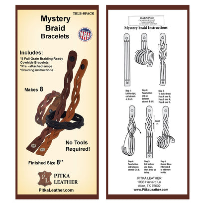 Mystery Braid Bracelets DIY Kit -8 Pack - Choose your Colors