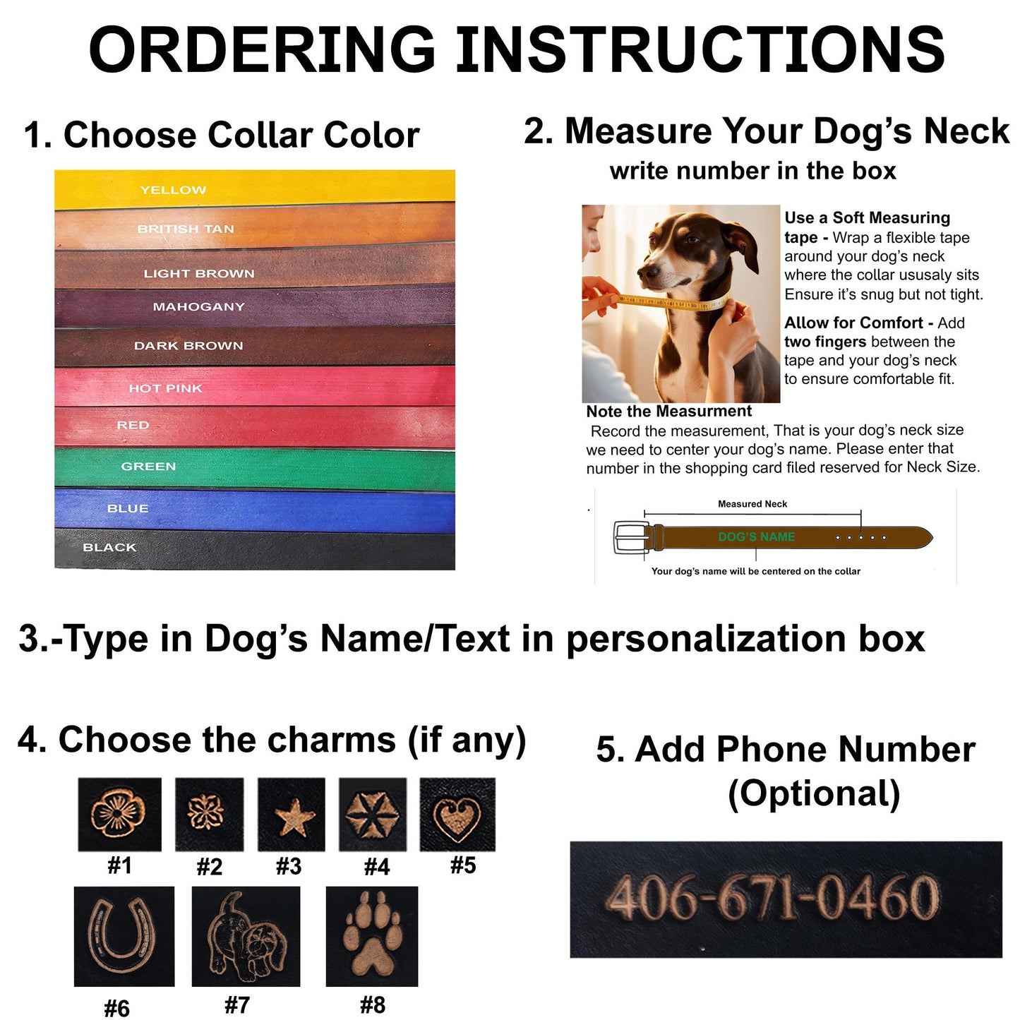Handmade Personalized Dog Collars – Stylish, Safe & Long-Lasting