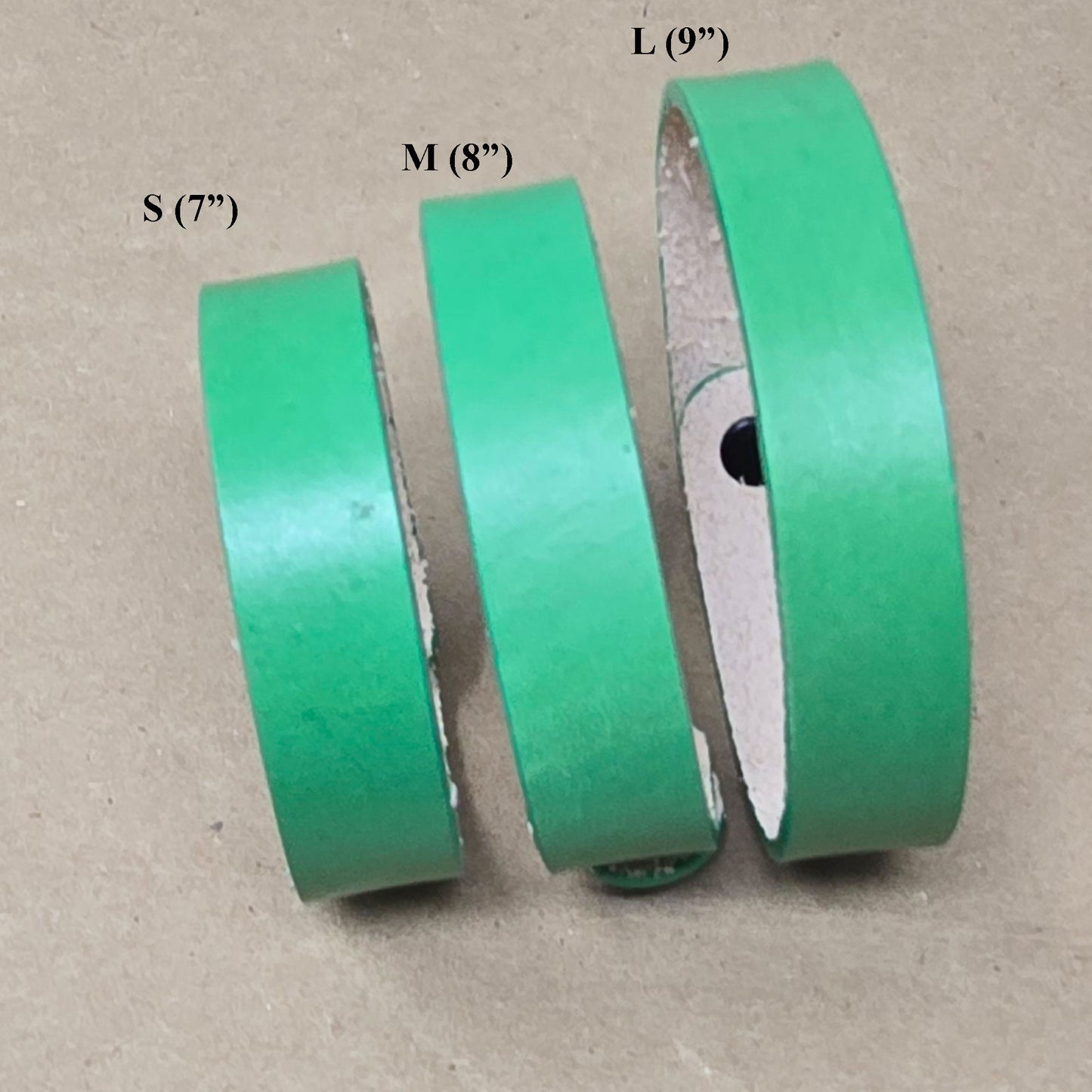8 Pack DIY Leather Bracelet Blanks – 3/4 Inch Vegetable Tanned, Hand-Dyed, Laser Safe, Ready for Stamping & Tooling