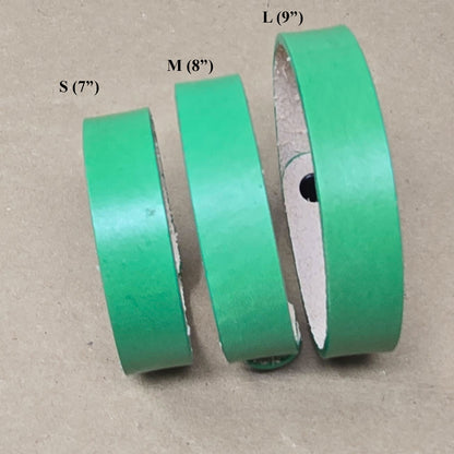 8 Pack DIY Leather Bracelet Blanks – 3/4 Inch Vegetable Tanned, Hand-Dyed, Laser Safe, Ready for Stamping & Tooling