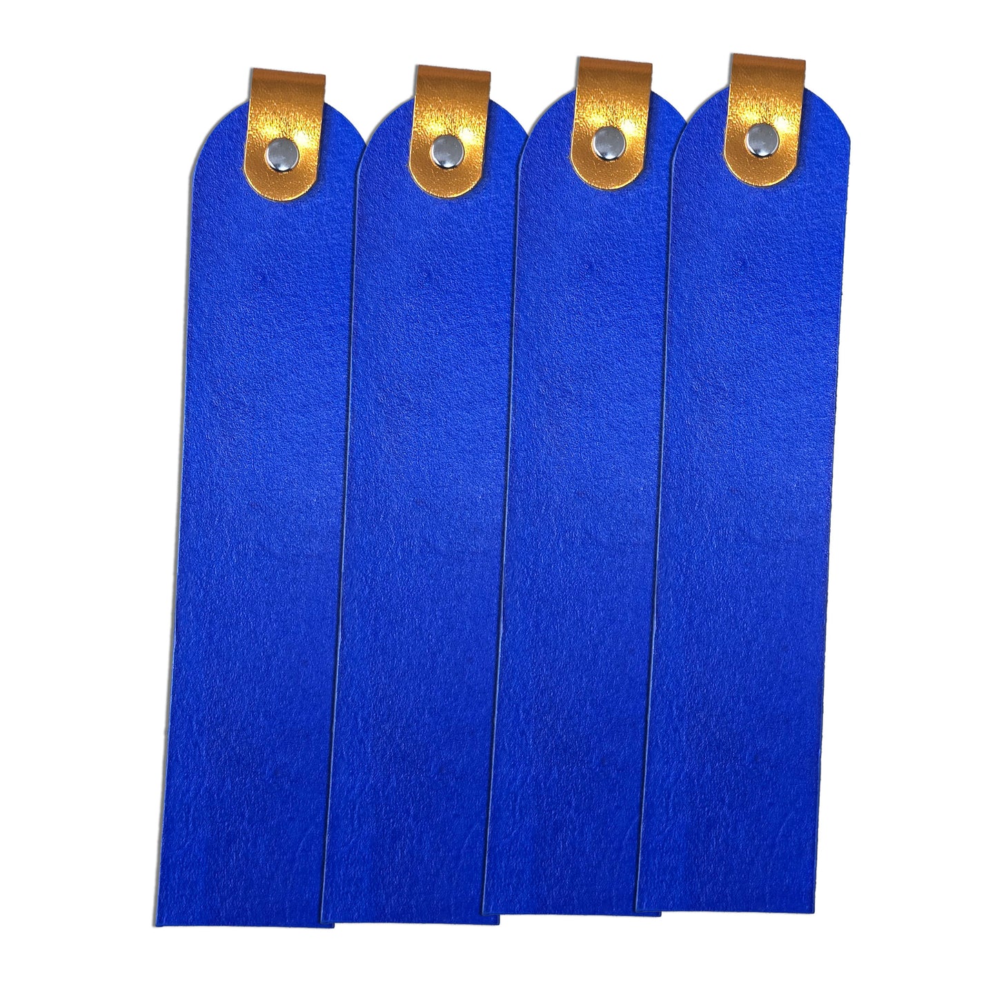 Blank Leather Bookmarks – Vegetable Tanned, 1.5" x 7.5", DIY Stamping & Engraving, 10 Colors (Pack of 4)
