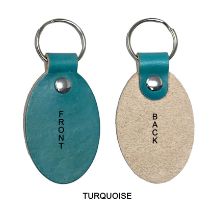 Hand Dyed Key Fobs in 14 Colors for Stamping, Engraving & Personalization-10 Pack