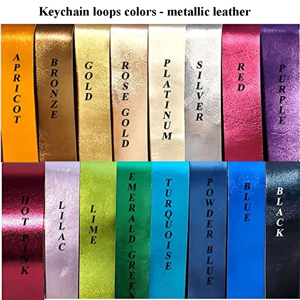 Premium Full Grain Leather Keychain Blanks for Personalization-10 Pack