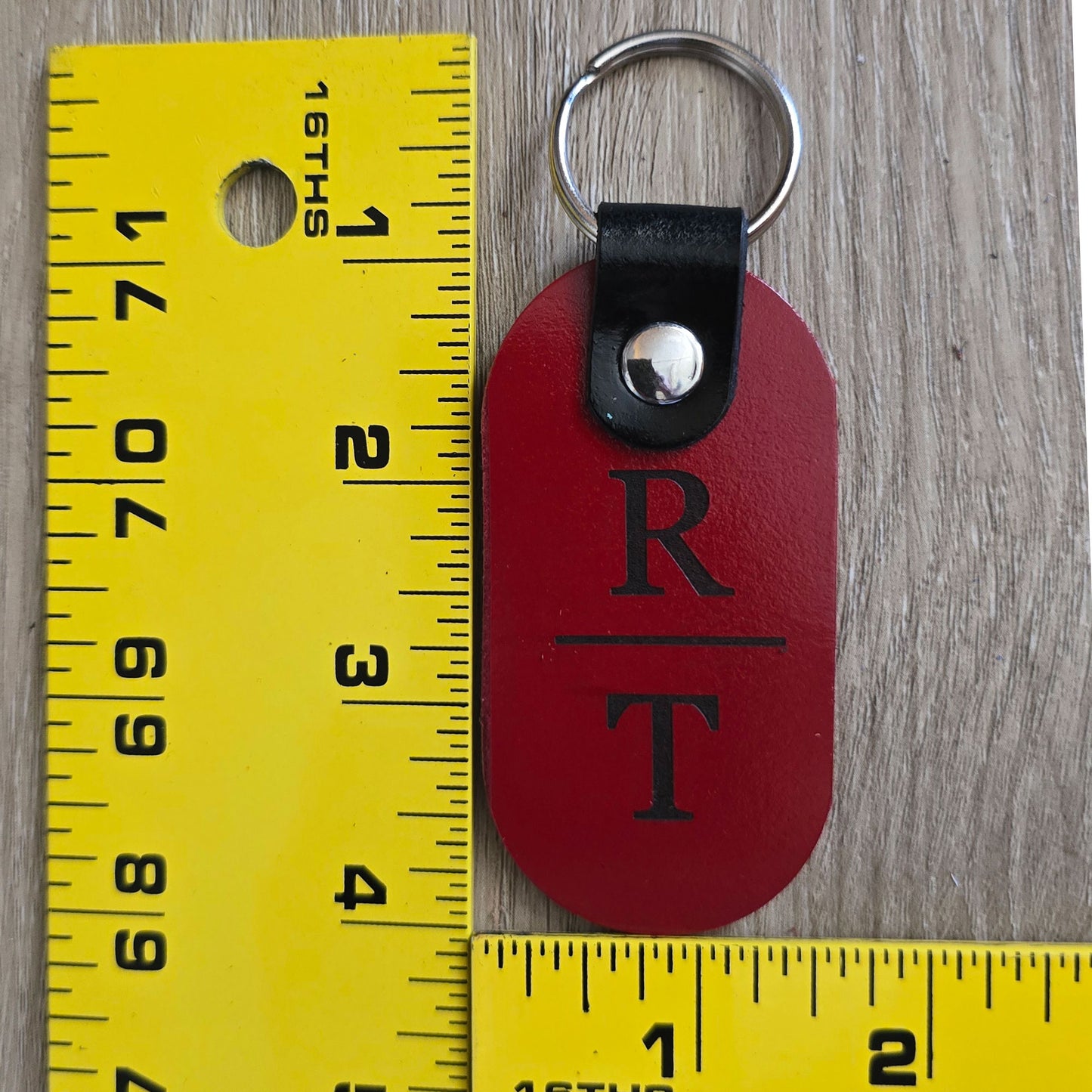 Personalized Leather Keychain — Custom Initials — Gift for Men & Women — Monogrammed, Customized Key Ring Accessories