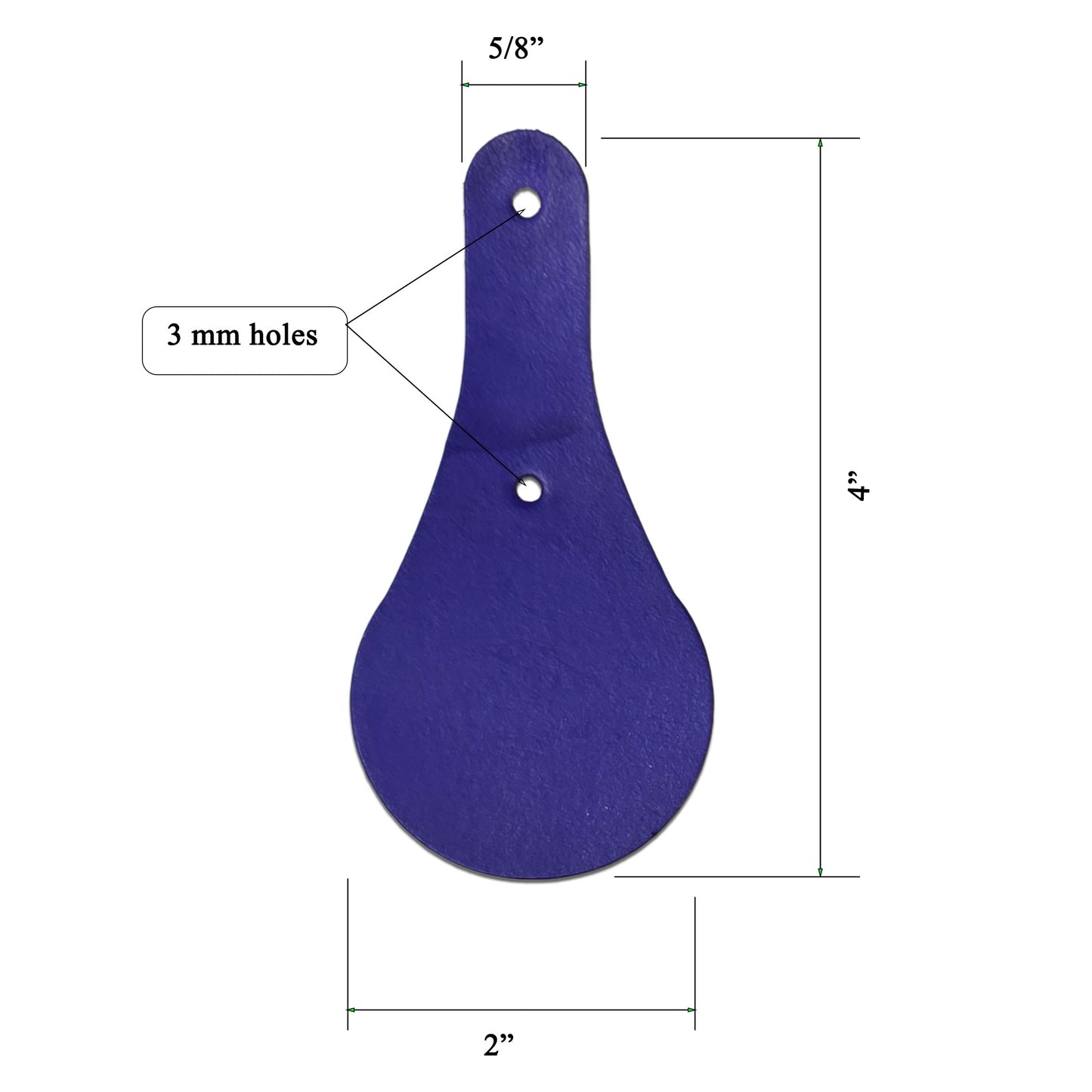Vegetable Tanned Leather Keychain DIY Kit –Hand Dyed in 14 Colors