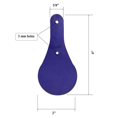 Vegetable Tanned Leather Keychain DIY Kit –Hand Dyed in 14 Colors