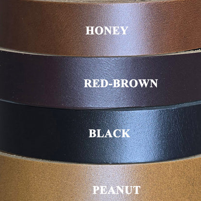 Full Grain Leather Laces & Strings – 5–6 oz Cowhide Leather Ties, Multiple Widths, Lengths & Colors