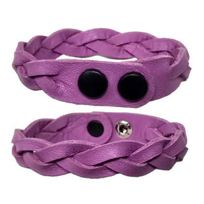 Mystery Braid Leather Wristband – Handmade Braided Leather Accessory