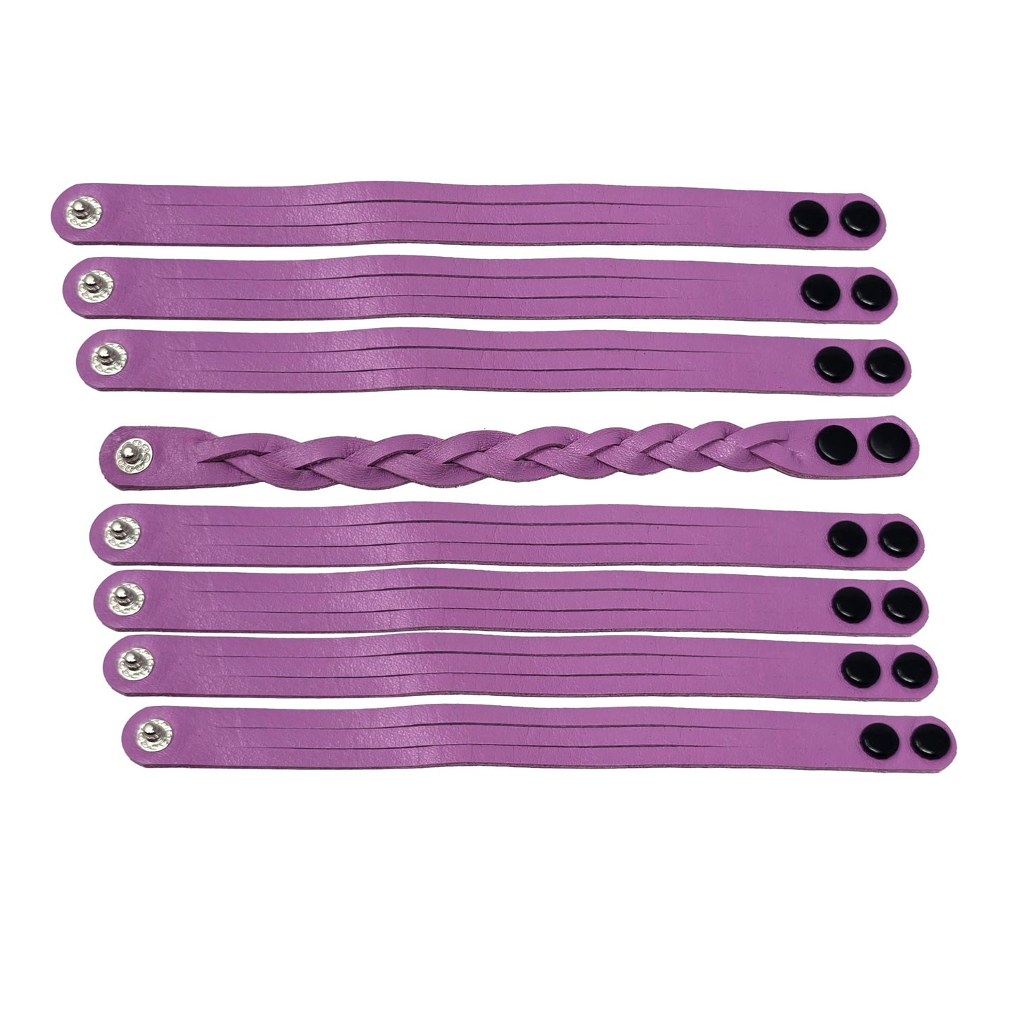Mystery Braid Leather Wristband – Handmade Braided Leather Accessory