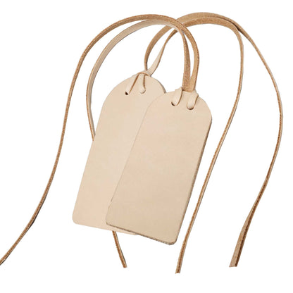 Leather Luggage Tags 2 packs engraving ready