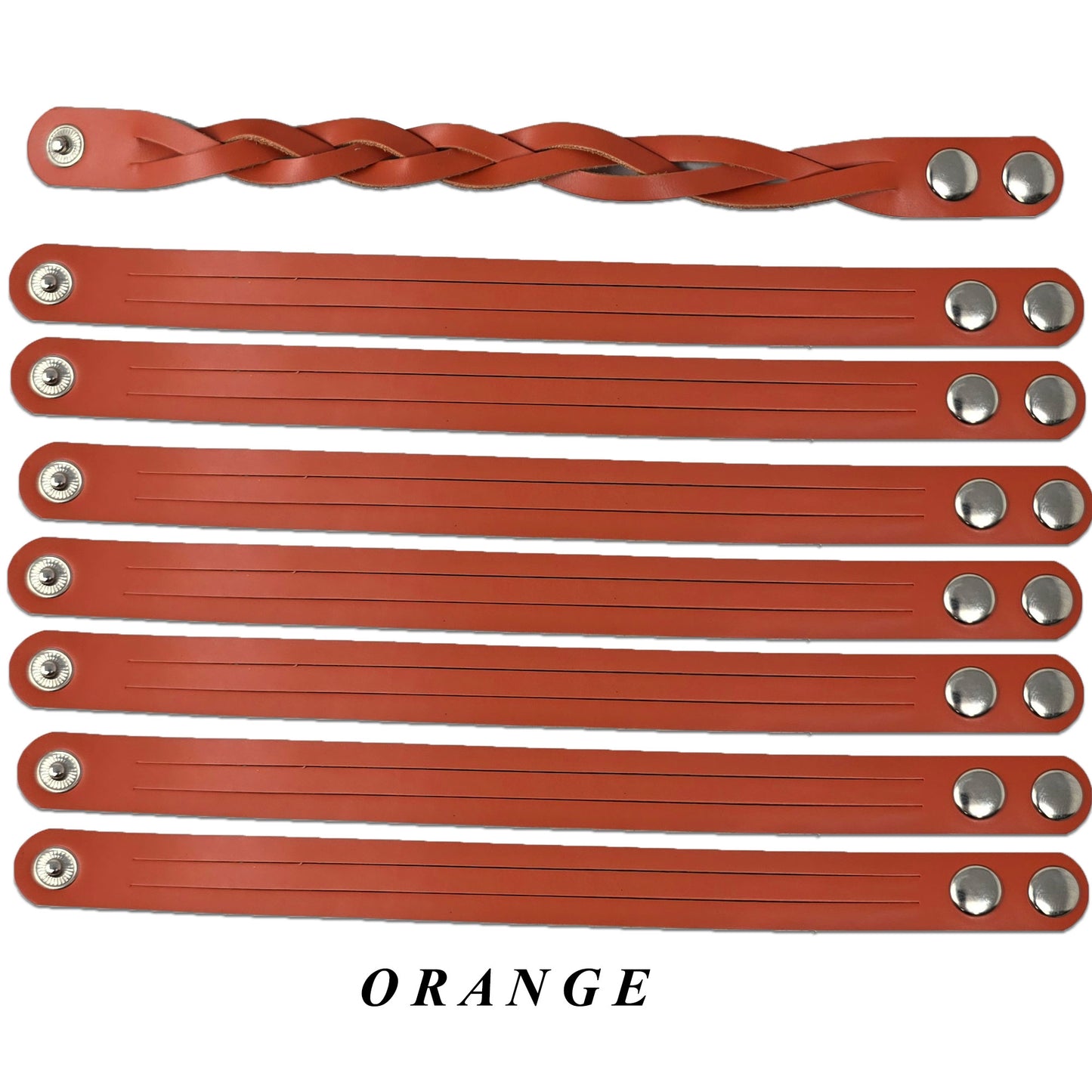 DIY Leather Bracelet Kit – 8 Pack Adjustable Mystery Braid Leather Wristband