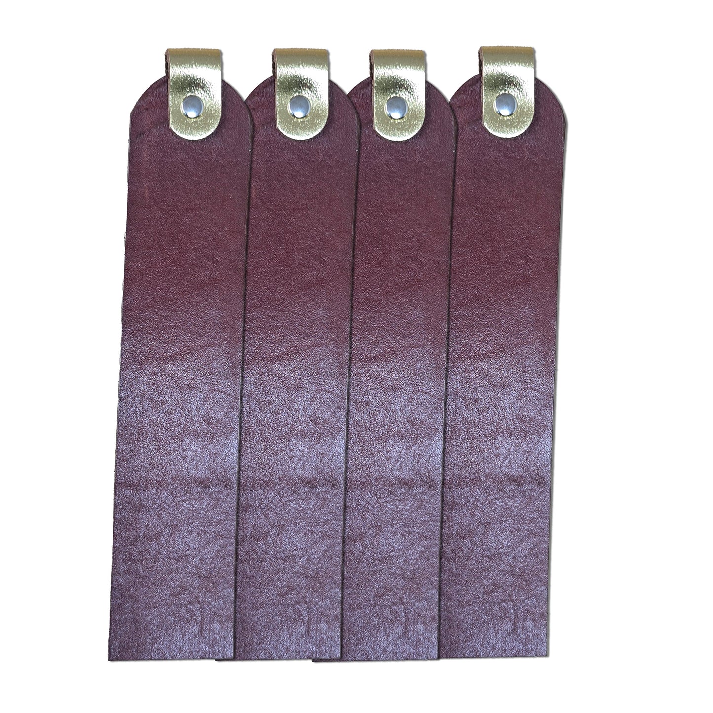 Blank Leather Bookmarks – Vegetable Tanned, 1.5" x 7.5", DIY Stamping & Engraving, 10 Colors (Pack of 4)
