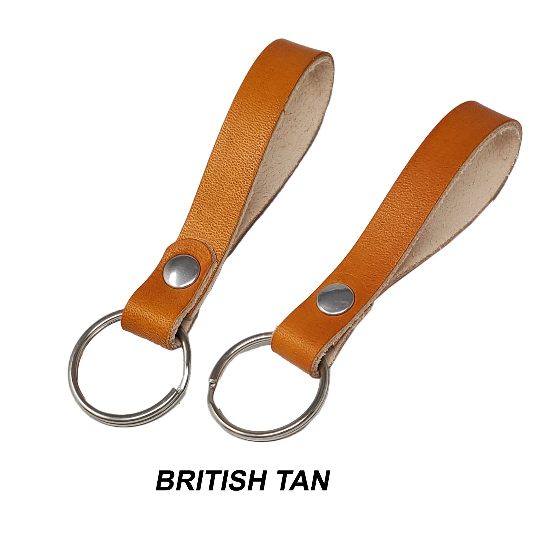 tan leather keychain blanks 